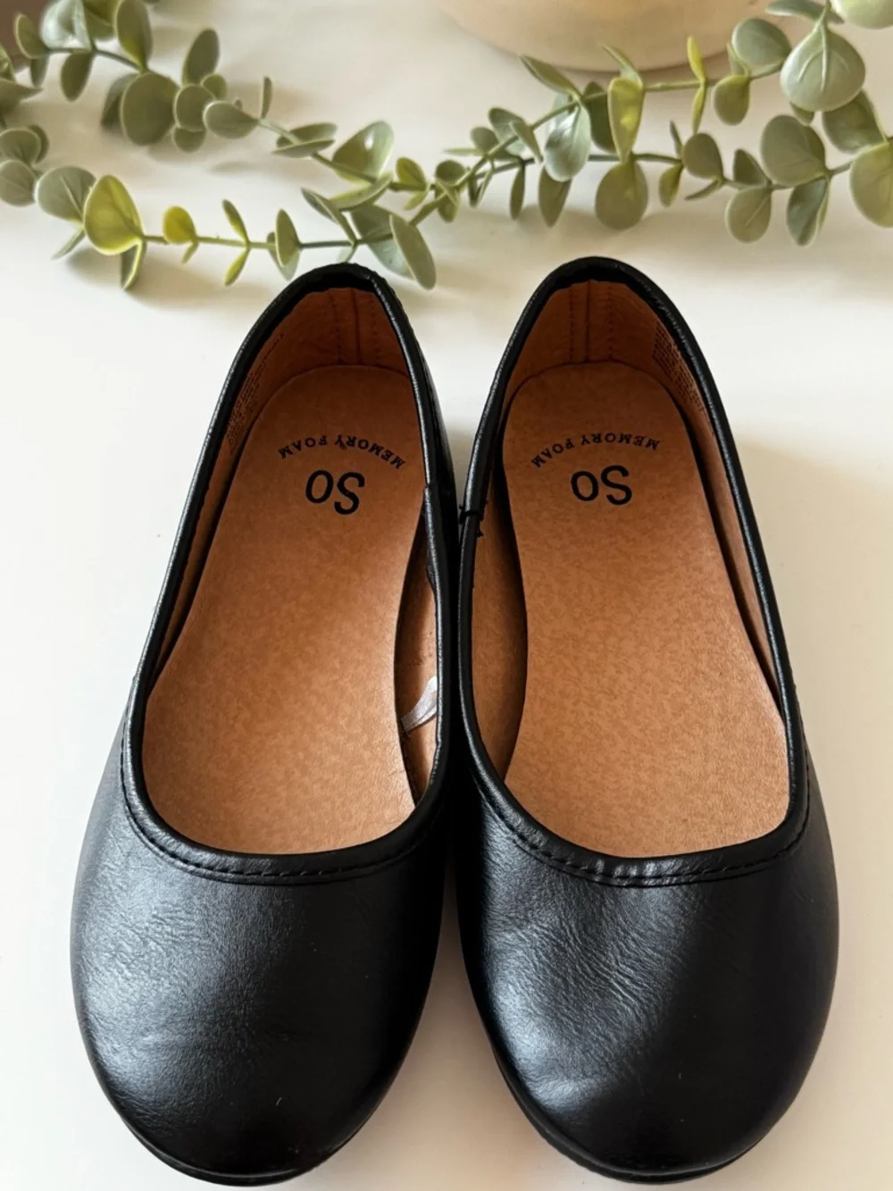 Kohl's Girls Black Slip-On Dress Flats